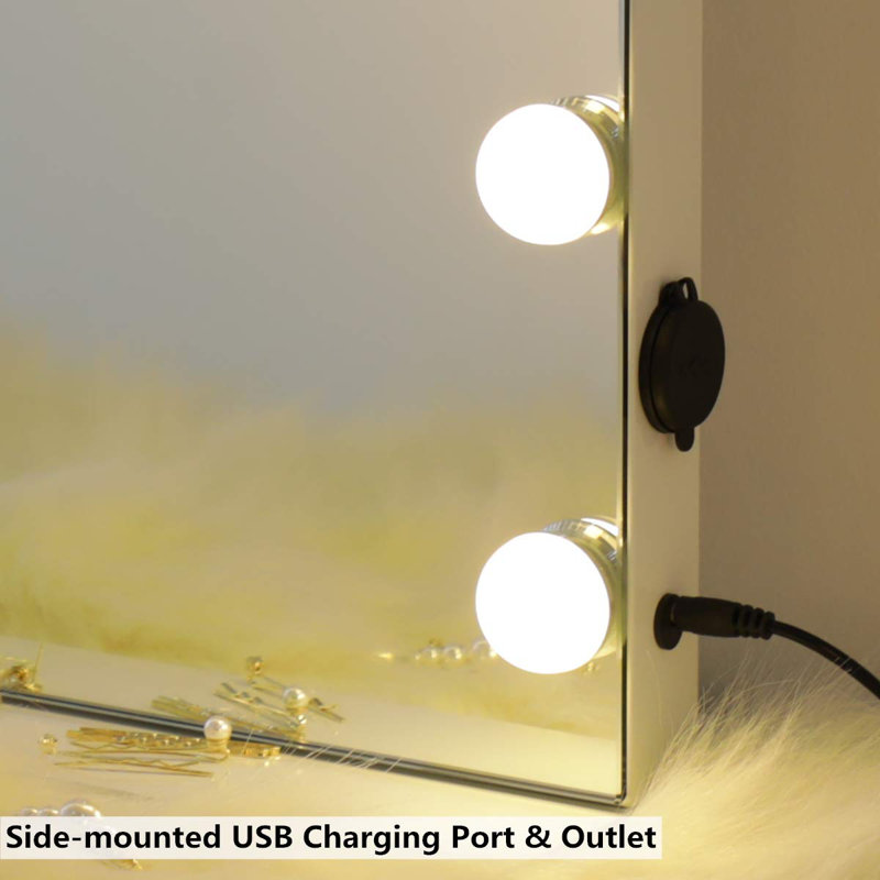 Willa Arlo Interiors Alongi Hollywood Makeup / Shaving Mirror & Reviews